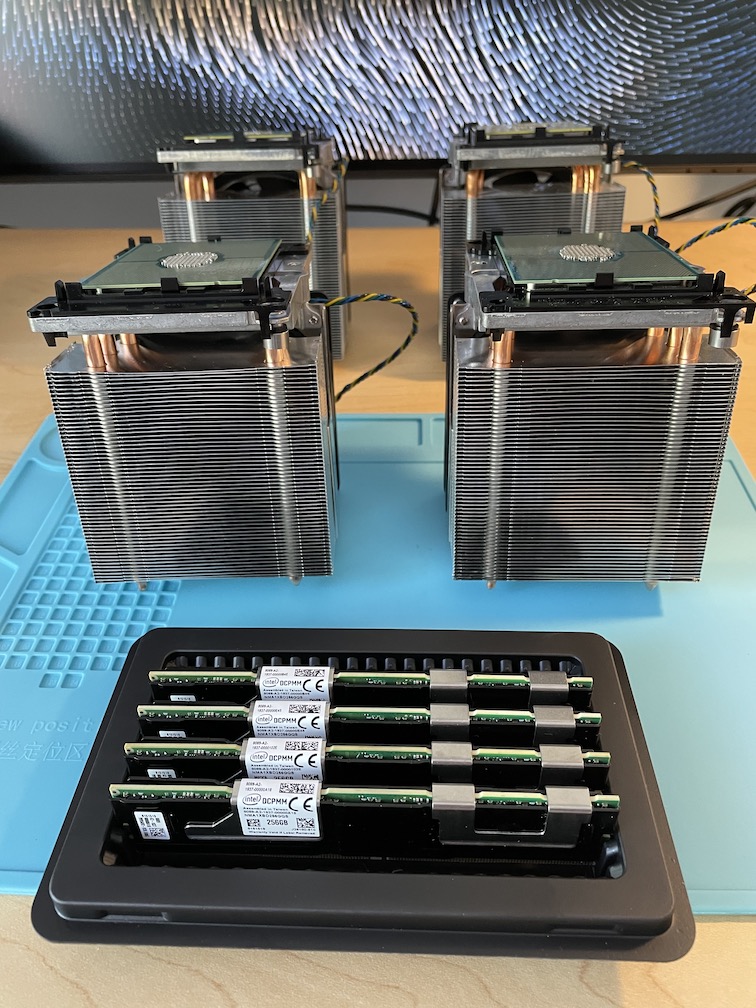 Optane DIMMs (DCPMMs) in a box