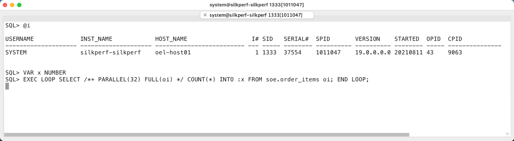 Oracle Parallel Query table scan